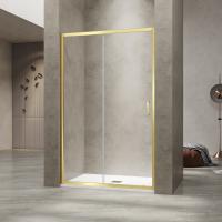 Душевая дверь RGW PA-114-Gb 1200, стекло прозрачное, профиль золото BRUSH фото в интернет-магазине Русалия