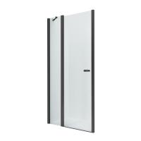 Дверь в нишу NEW TRENDY NEW SOLEO BLACK одинарная 90x195 D-0241A (черный) фото в интернет-магазине Русалия