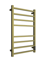 Полотенцесушитель ДВИН L plaza neo 80/50 Электрический К диммер квадрат Состаренная бронза матовая 4657771776625 фото в интернет-магазине Русалия