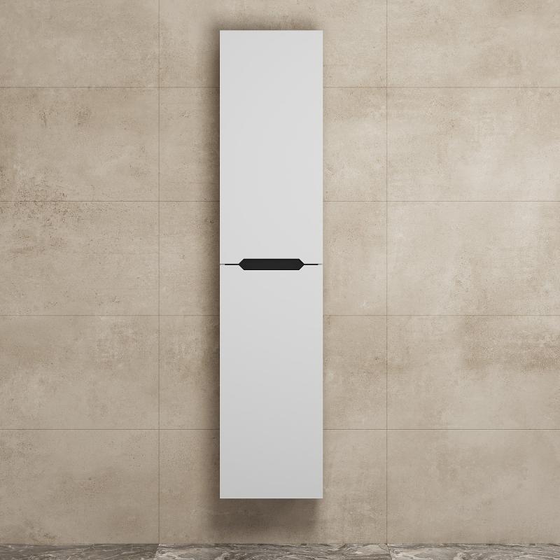 Шкаф-пенал для ванной Uperwood Tanos подвесной, 33х27х150 см, универсальный, белый/графит 29102022511