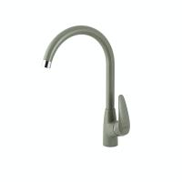 Смеситель для кухни Lemark LINARA с высоким поворотным изливом, цвет: серый шёлк (LM0405PGS) фото в интернет-магазине Русалия