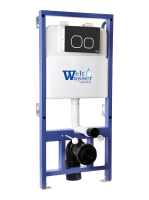 BAMBERG 525 BL Инсталляция для унитаза. Черная кнопка WeltWasser фото в интернет-магазине Русалия