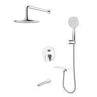 Душевая система скрытого монтажа с тропическим душем, ручным душем и изливом Milardo Rora (RORSB03M68) фото в интернет-магазине Русалия