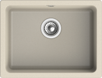 RIVELATO Мойка BERKANA 50 подст.монтаж 1-чаш 560*430 beige scuro арт. фото в интернет-магазине Русалия