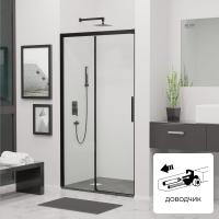 Душевая дверь RGW LE-12B 1500, стекло прозрачное, профиль черный фото в интернет-магазине Русалия