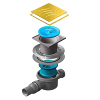 Точечный трап Pestan Confluo Standard 15х15 Tide Gold (13000114) фото в интернет-магазине Русалия