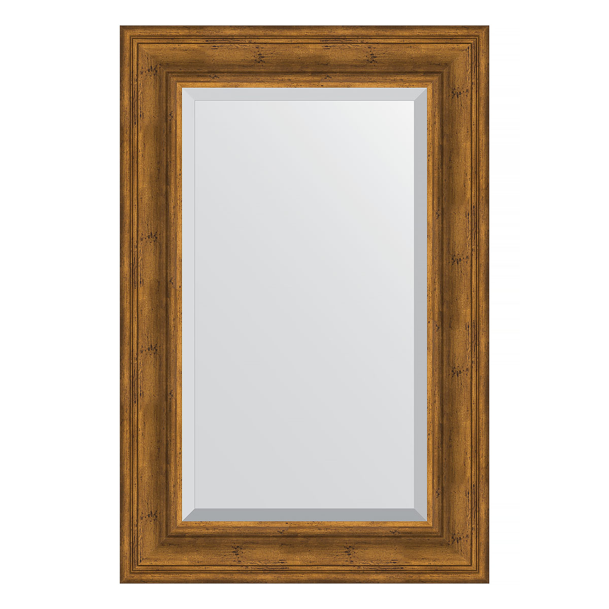 Зеркало настенное с фацетом EVOFORM в багетной раме травленая бронза, 59х89 см, BY 3420