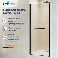 Душевая дверь RGW PA-103B 700, стекло прозрачное, профиль черный фото в интернет-магазине Русалия
