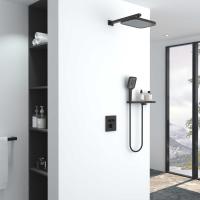 Душевой комплект VSFW-321MT1RMB встраиваемый, термостатический, двухрежимный, черный Vincea фото в интернет-магазине Русалия
