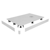 Каменный душевой поддон прямоугольный RGW ST-W Белый (Комплект)  1000x1200 фото в интернет-магазине Русалия