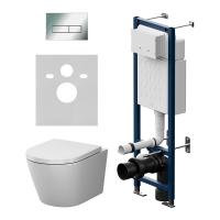 Инсталляция ErgoFit с подвесным унитазом Aquaspin и клавишей IS110351.851900 Am.Pm фото в интернет-магазине Русалия