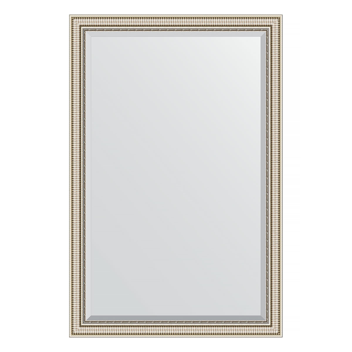 Зеркало настенное с фацетом EVOFORM в багетной раме серебряный акведук, 117х177 см, BY 1318
