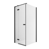 Душевое ограждение NEW TRENDY REFLEXA BLACK L 120x110x200 EXK-4968 (черный) фото в интернет-магазине Русалия