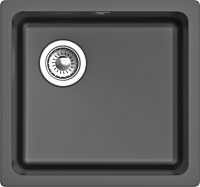 RIVELATO Мойка BERKANA 45 подст.монтаж 1-чаш 485*455 antracite арт. фото в интернет-магазине Русалия