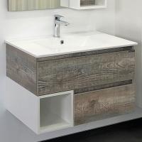 COMFORTY. Тумба-умывальник "Турин-75М" дуб бежевый с раковиной COMFORTY 75E фото в интернет-магазине Русалия