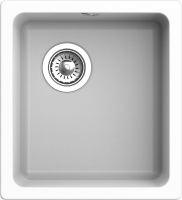 RIVELATO Мойка BERKANA 35 подст.монтаж 1-чаш 415*455 brina арт. фото в интернет-магазине Русалия