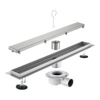 Трап для душа под плитку 60см Savol S-DL01L-60, сатин фото в интернет-магазине Русалия