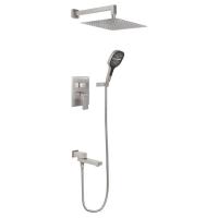 Душевая система встраиваемая Hansberge H6075NK, никель фото в интернет-магазине Русалия