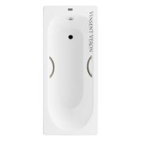 Ванна чугунная Vinsent Veron Soissons 170x70x42 с дугообразными бронзовыми ручками VCN1707042H/VH0015BR фото в интернет-магазине Русалия