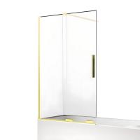 Шторка для ванны NEW TRENDY SMART LIGHT GOLD 160x150 EXK-4310 (светлое золото) фото в интернет-магазине Русалия