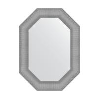 Зеркало настенное Polygon EVOFORM в багетной раме серебряная кольчуга, 56х76 см, BY 7289 фото в интернет-магазине Русалия