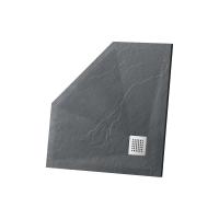 Поддон для душа из искусственного камня VST-4SP1010A, 1000*1000*25, антрацит Vincea фото в интернет-магазине Русалия