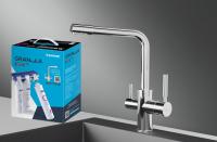 Комплект кухонный смеситель Granula 2015 Хром + Фильтр Granula (2015 Хром+АКС-002) фото в интернет-магазине Русалия