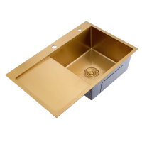 Кухонная мойка Splenka S704.7850.03, золотой сатин фото в интернет-магазине Русалия