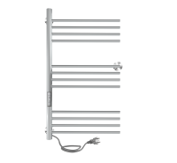 Полотенцесушитель электрический Family (electro) 70/40 (таймер, скрытый провод слева, Полиров.) INDIGO перекладины вправо LFME70-40L фото в интернет-магазине Русалия