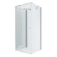 Душевое ограждение NEW TRENDY REFLEXA L 90x80x200 EXK-5201 (хром) фото в интернет-магазине Русалия