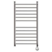 Полотенцесушитель электрический Point Аврора PN10158SPE П11 500x800 с полкой левый/правый, хром фото в интернет-магазине Русалия