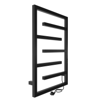 Полотенцесушитель электрический Delos (electro) 80/50 (таймер, скр.монтаж, унив.подкл.R/L, Черный муар) INDIGO  DGD80-50BRRt фото в интернет-магазине Русалия