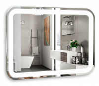 Зеркало AZARIO Аллюр 915х685 c подсветкой и диммером, сенсорный выключатель (LED-00002531) фото в интернет-магазине Русалия