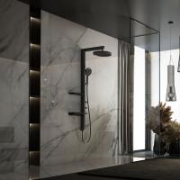 Душевая стойка Inspire VSFS-3I11MB с изливом, 30см верх душ, черный Vincea фото в интернет-магазине Русалия