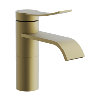 Смеситель для раковины BELZ брашированное золото (B10812-5) фото в интернет-магазине Русалия