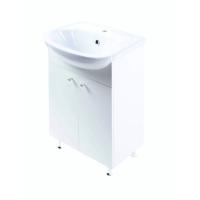 Тумба Сити 55 ЭКО в РАЗБОРЕ с раковиной СТИЛЬ/НЕО 55 Керамин фото в интернет-магазине Русалия