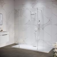 Душевая перегородка RGW WA-052W (WA-016W+2Z-071W) 1200, стекло прозрачное, профиль белый фото в интернет-магазине Русалия