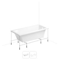 Акриловая ванна 202010525 FreeDom 165х80х50 в наборе 2 в 1: встраиваемая ванна, каркас Wellsee фото в интернет-магазине Русалия