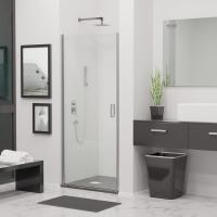 Душевая дверь RGW LE-03 600, стекло прозрачное, профиль хром фото в интернет-магазине Русалия