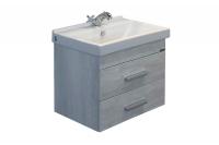 COMFORTY. Тумба-умывальник "Никосия-60П"  дуб белый с раковиной Fest 60 F01 фото в интернет-магазине Русалия