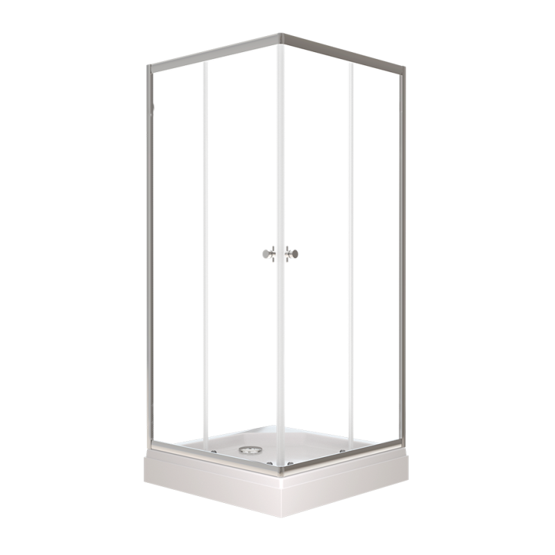 Душевой уголок «Вента-Хром» 100х100, квадрат, низ. подд. (2места+сифонD90мм) Тритон Щ0000049619