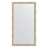 Зеркало напольное с гравировкой  EVOFORM  в багетной раме прованс с плетением, 108х198 см, BY 6344 фото в интернет-магазине Русалия