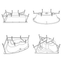 Каркас для ванны EXCELLENT / WHITECROSS (с установкой) MR-02 фото в интернет-магазине Русалия