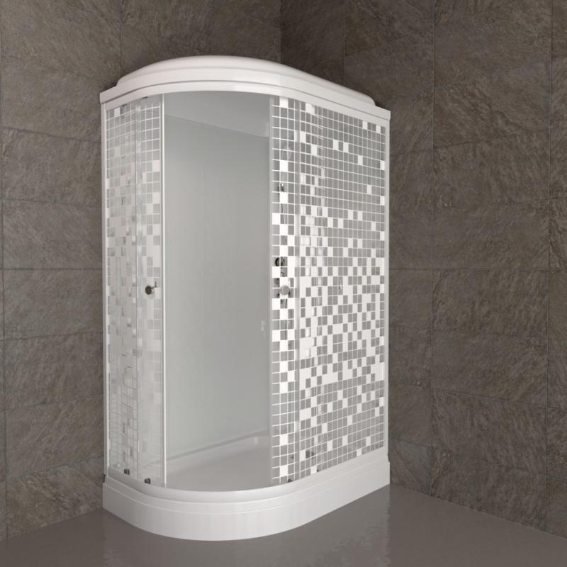 Душевая кабина Коралл 120*80 А прав. (6 мест+сифон D90) Щ0000061818 Тритон