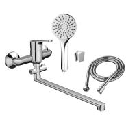 D1095000 Norma смеситель для ванны и душа с универсальным изливом и душевым набором Dorff фото в интернет-магазине Русалия