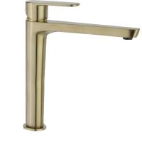 Смеситель высокий для раковины чаши однорычажный ALEXIA 3602 золото брашированное (XL) Ramon Soler фото в интернет-магазине Русалия