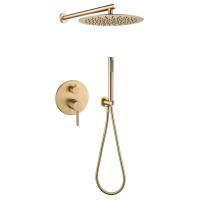 Душевая система встраиваемая (без излива) Grocenberg GB5099MG-3, матовое золото фото в интернет-магазине Русалия