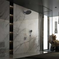 Душевой комплект Inspire VSFW-3I21MT3GM встраиваемый, термостат, двухрежимный, вороненая сталь Vincea фото в интернет-магазине Русалия