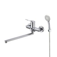 Смеситель для ванны с длинным изливом, глянцевый хром, Enjoy, Milardo, (ENJSB00M10) фото в интернет-магазине Русалия