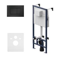 I012707.0238 ProC инсталляция для подвес унитаза с клавишей ProC S пластик, чёрн матовый фото в интернет-магазине Русалия